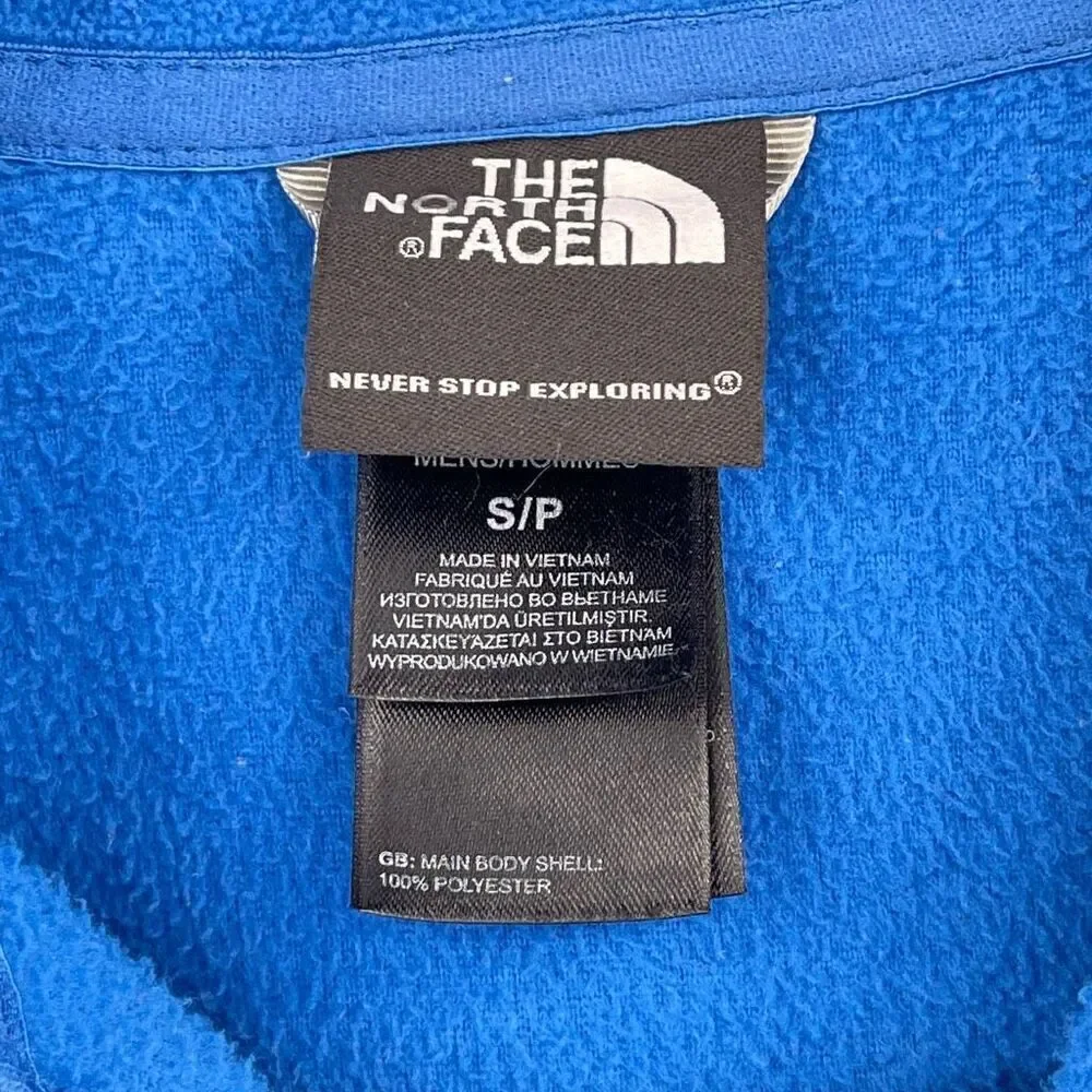 The North Face Blue Never Stop Exploring Quarter Zip Fleece Sweatshirt Size S/P